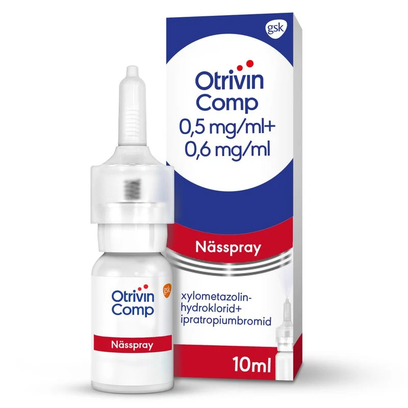 Otrivin Comp nässpray 0,5 mg/ml+0,6 mg/ml 10 ml - Nässpray mot rinnsnuva