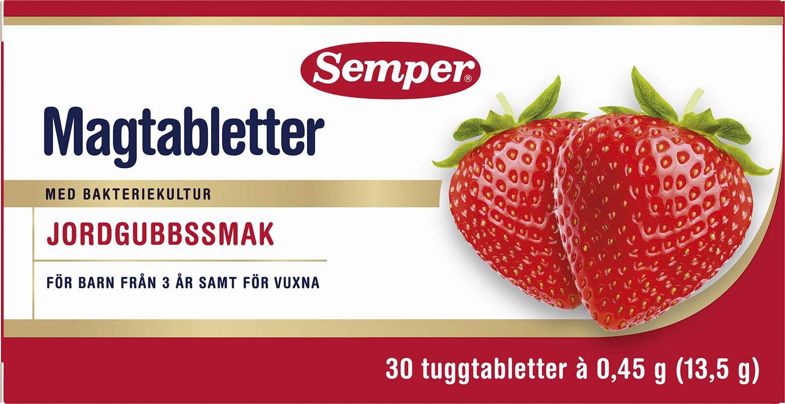 magtabletter jordgubb