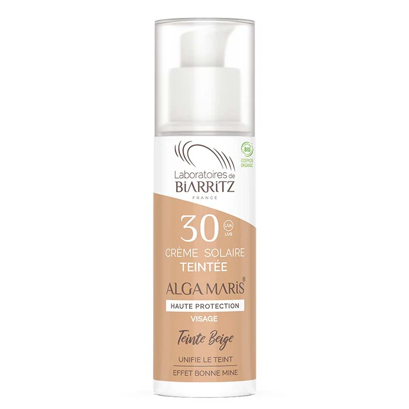 Laboratoires de Biarritz Alga Maris Tinted Face Sunscreen SPF30 50 ml Beige - Solskydd ansikte