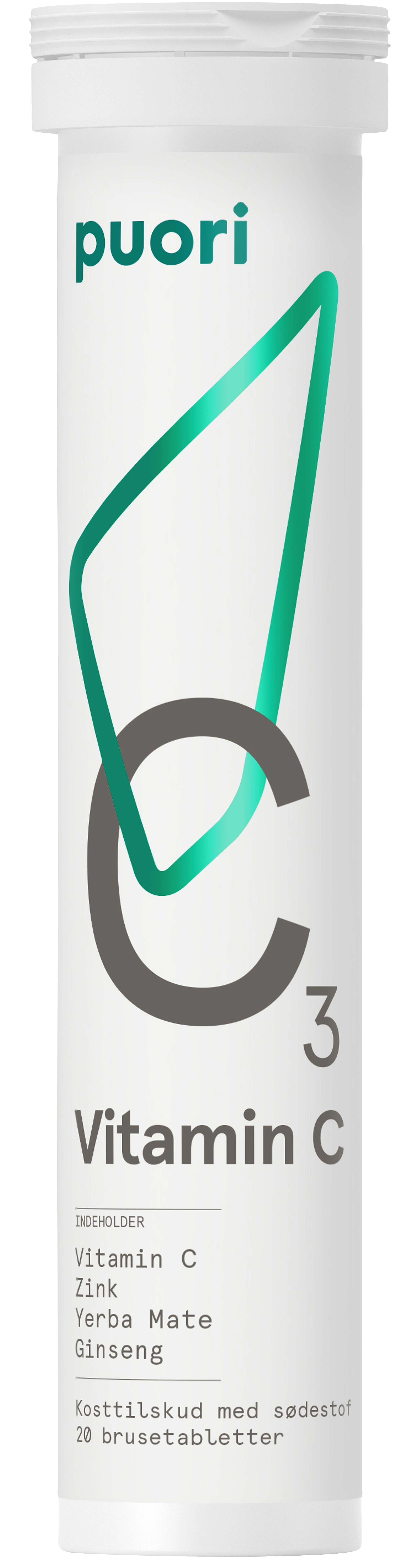 Puori C3 C-vitamin 20 brustabletter - C-vitamin