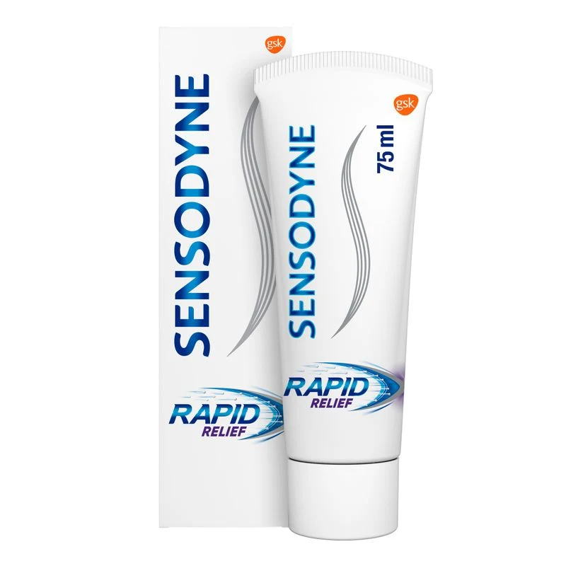 Sensodyne Rapid Relief Tandkräm 75ml - Tandkräm mot ilningar
