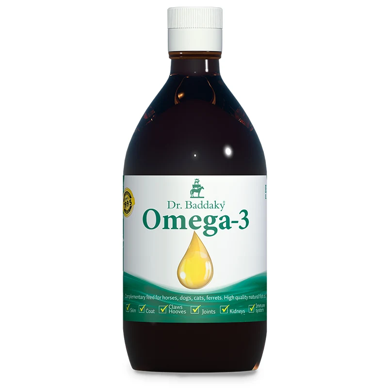 Dr. Baddaky Omega-3 Fiskolja 500 ml - Hundfoder & fodertillskott