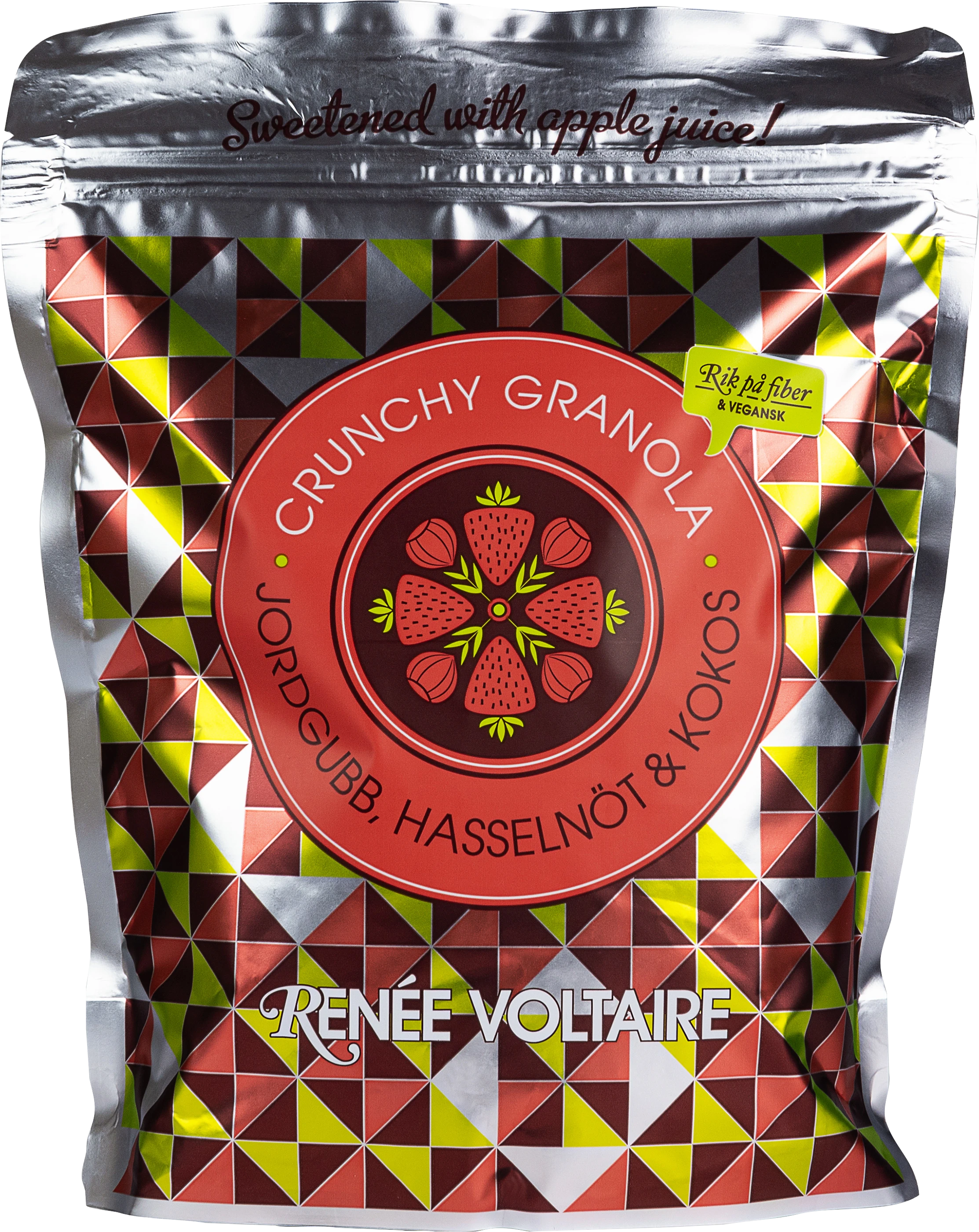 Renée Voltaire Crunchy Granola Jordgubb, Hasselnöt & Kokos 450 g - Granola