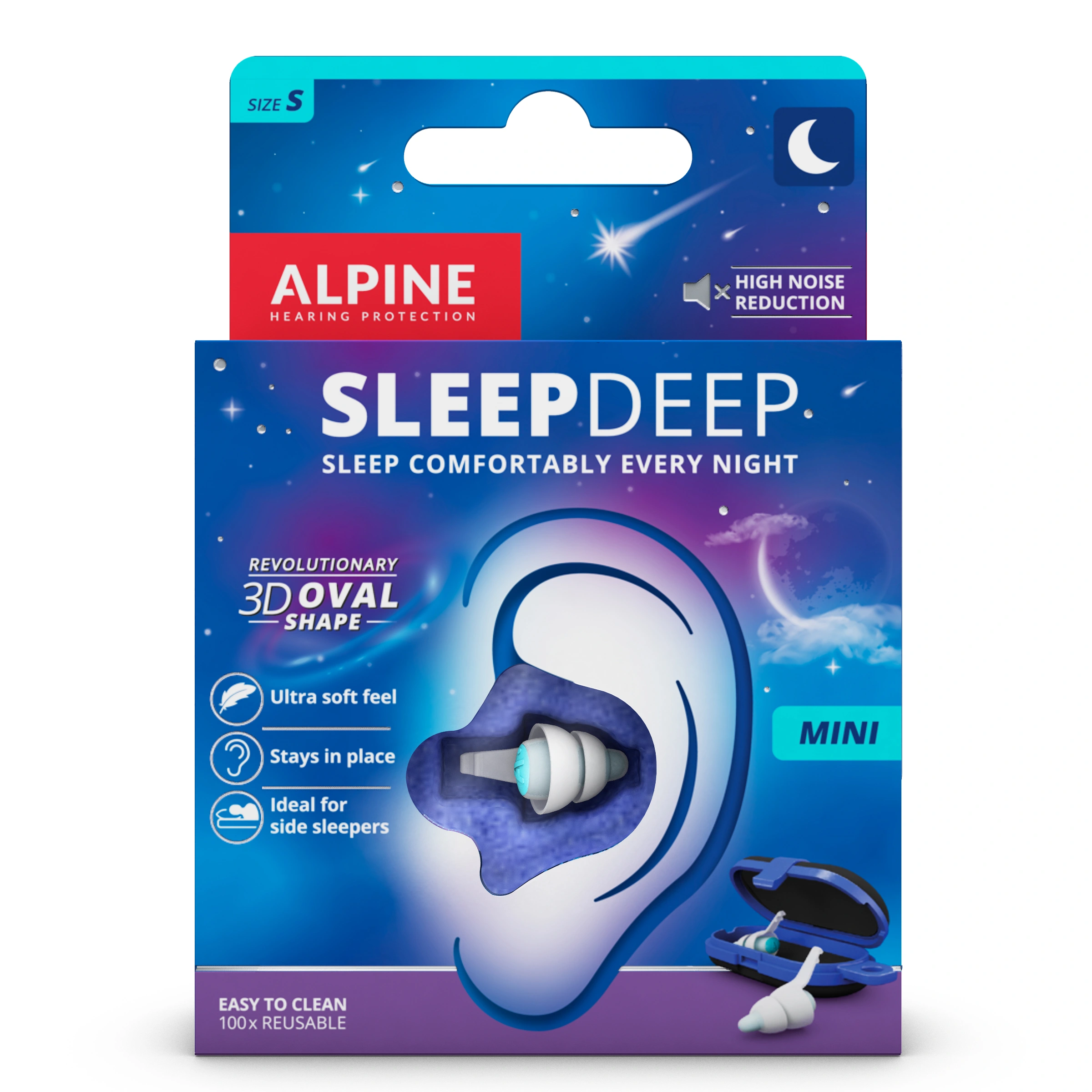 Alpine SleepDeep Mini Earplugs 1 par - Öronproppar att sova med