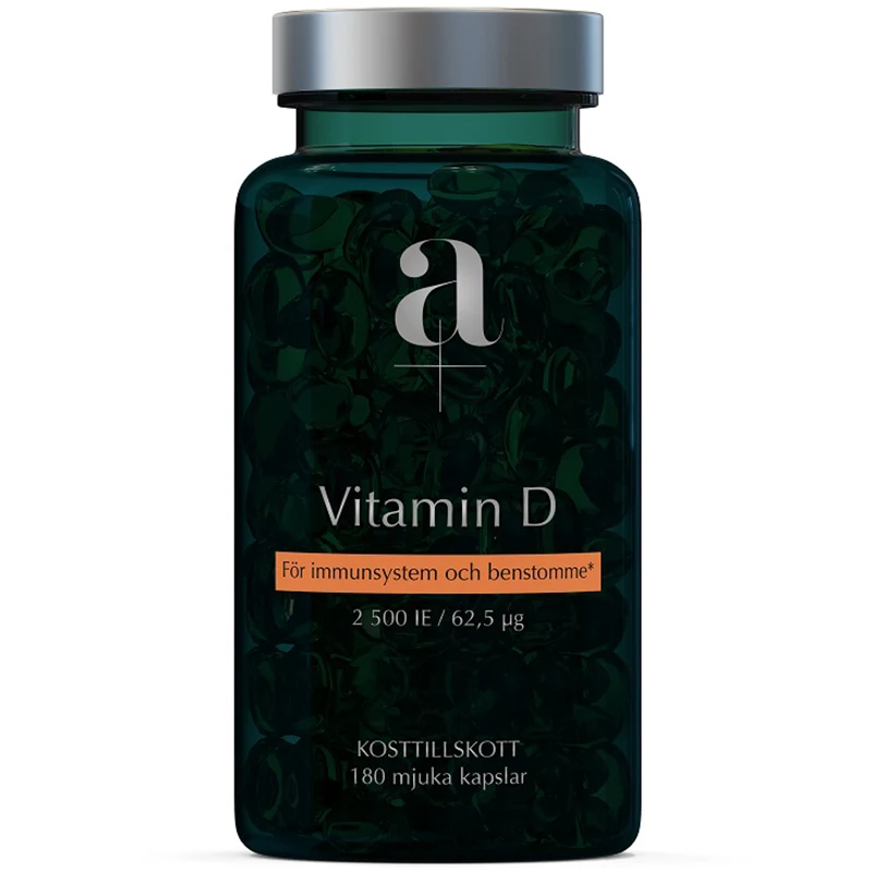 A+ Vitamin D 180 mjuka kapslar - D-vitamin
