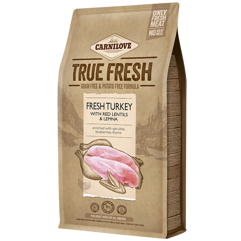 Carnilove True Fresh Turkey for Adult dogs 4 kg - Hundfoder & fodertillskott