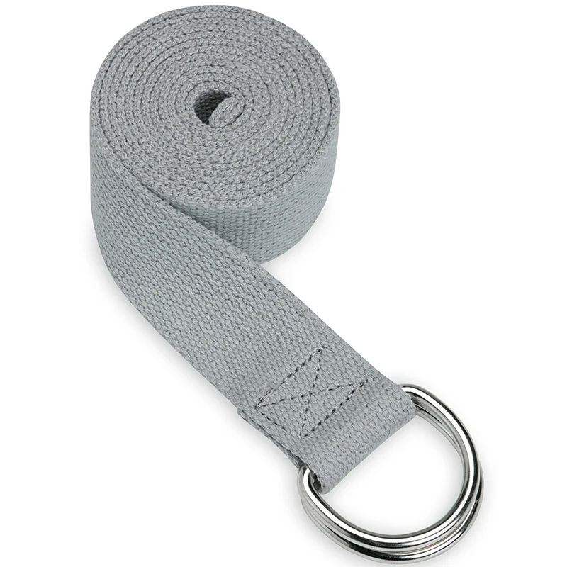 Gaiam Yoga Strap Grey - Yogablock & yogastraps