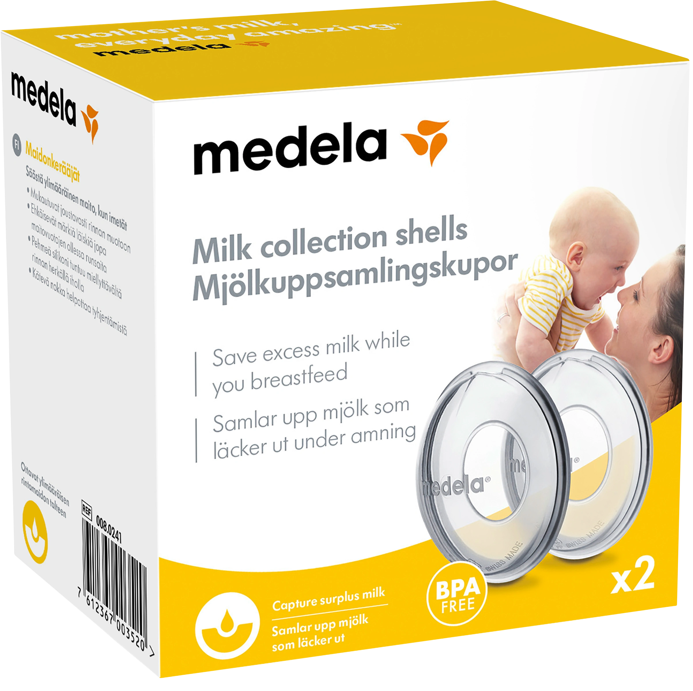 Medela mjölkuppsamlingskupa 2 st - Amningsinlägg & amningskupor