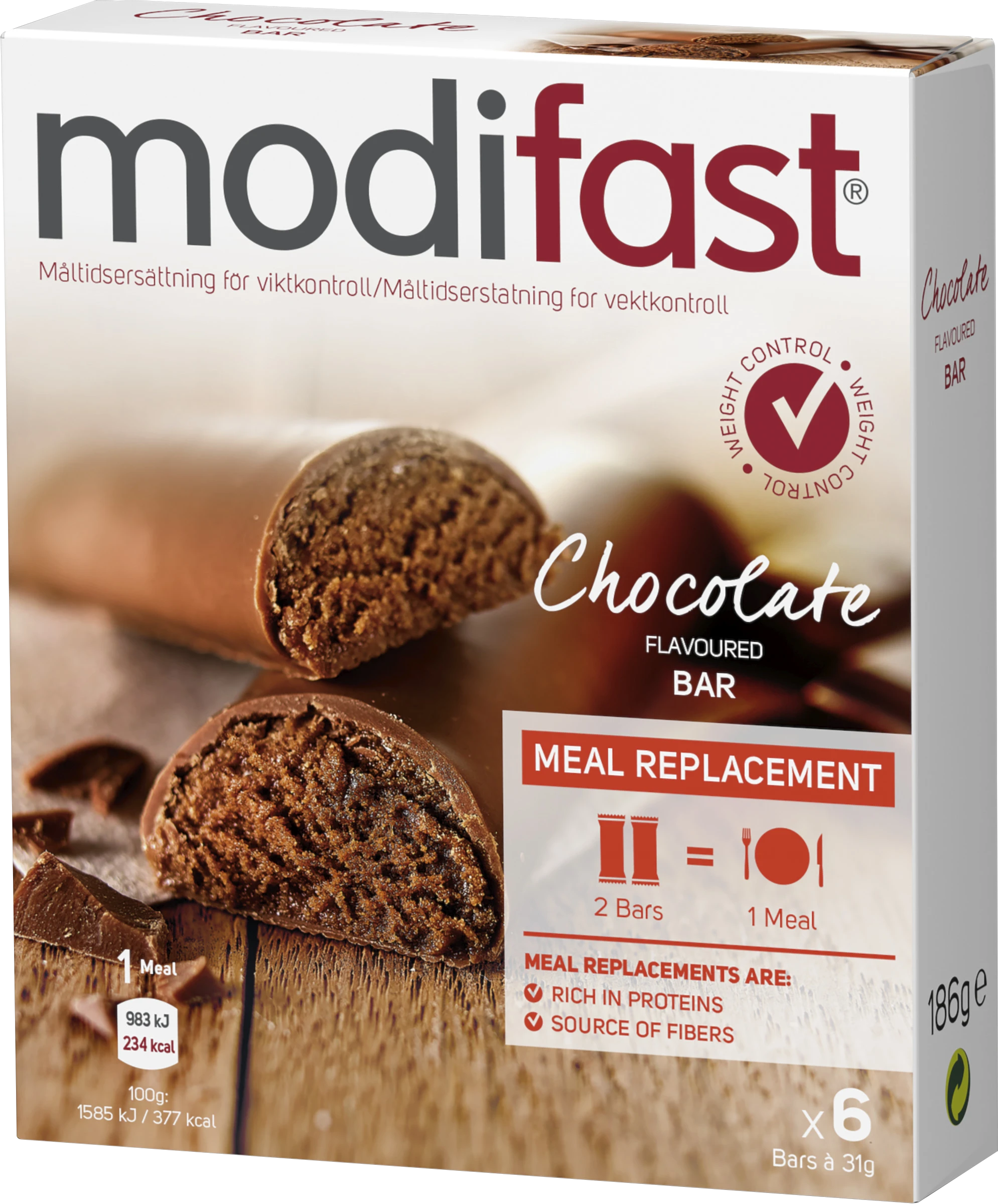 Modifast Bar choklad 6 st - Måltidsersättning