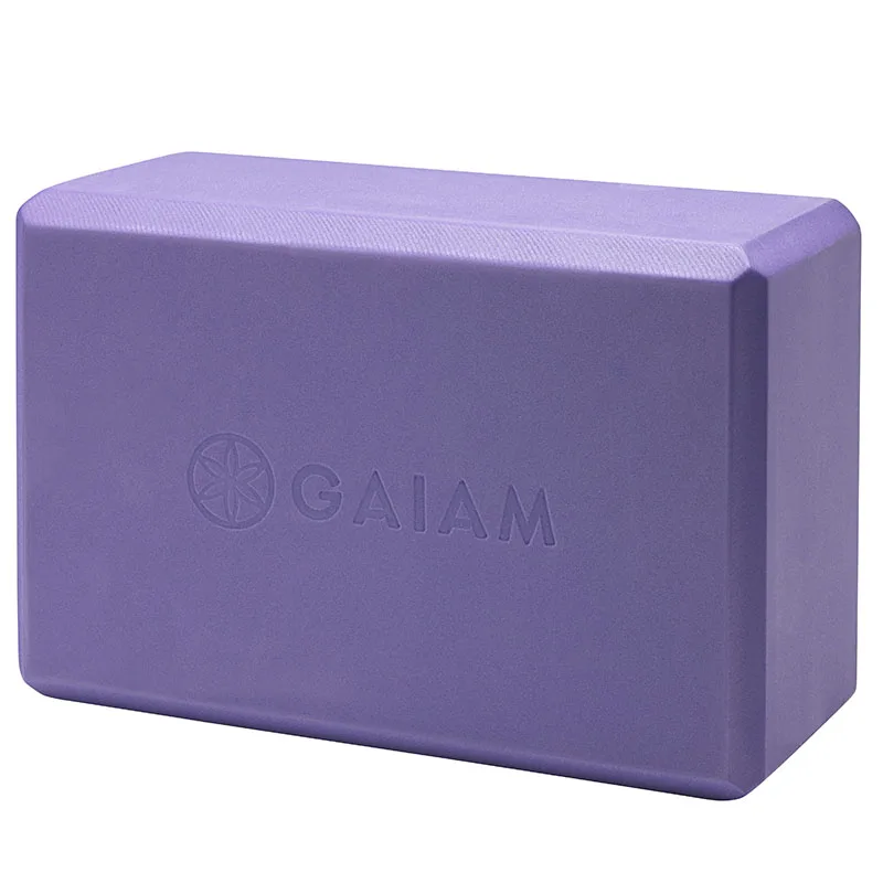 Gaiam Purple Block - Yogablock & yogastraps