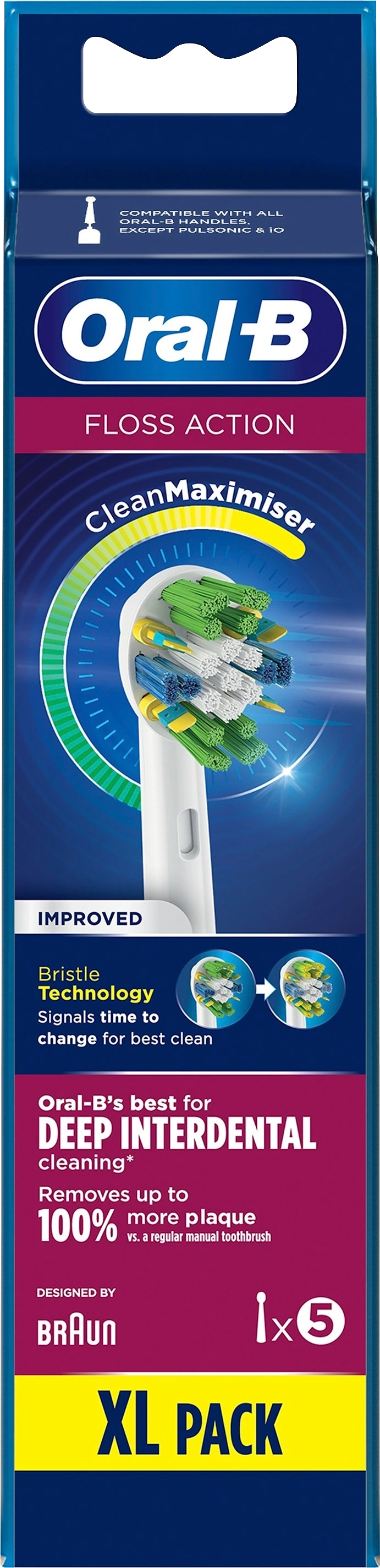 Oral-B Floss Action Borsthuvud 5 st - Tandborsthuvuden