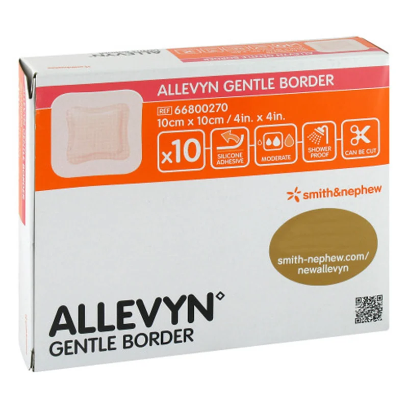 Allevyn Gentle Border 10 x 10 cm 10styck - Förband