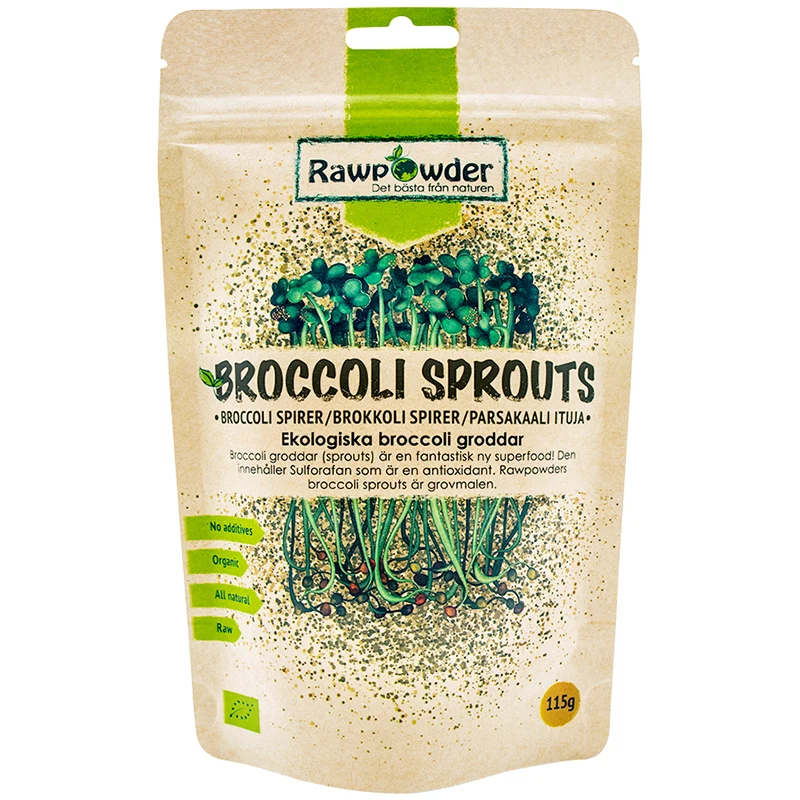 Rawpowder Broccoli Sprouts 115 g - Mat & dryck