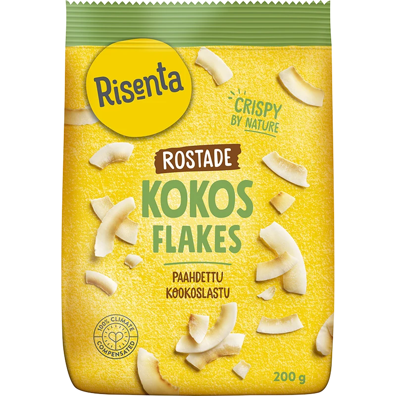 Risenta Kokosflakes Rostade 120 g - Nötter & torkad frukt