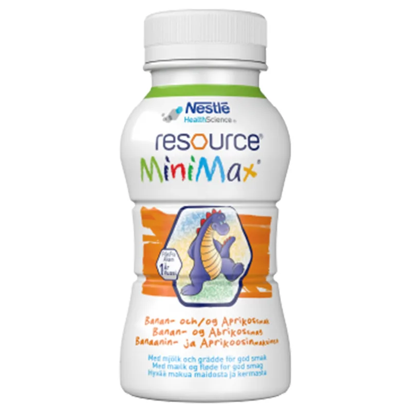 Resource MiniMax Banan/Aprikos 2 x 200 ml - Specialkost för barn