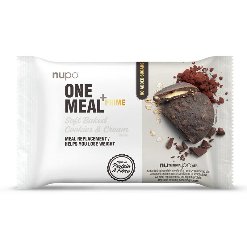 Nupo One Meal +Prime Cookies and Cream 70g - Måltidsersättning