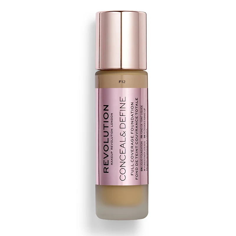 Revolution Conceal & Define Foundation 23 ml F12 - Flytande foundation