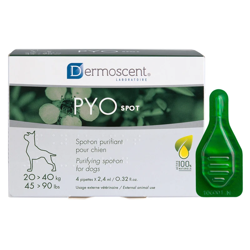 Dermoscent PYOspot Spot-on för hundar 20-40 kg 4 x 2,4 ml - Hudvård för hund