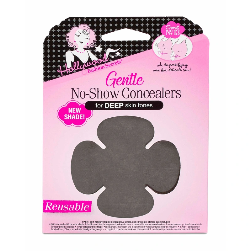 Hollywood Fashion Secrets Gentle No Show Concealers Deep 4 par - Makeup