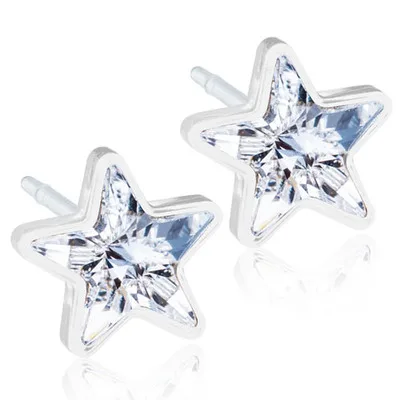 Blomdahl Örhängen Star Crystal 6 mm - Örhängen