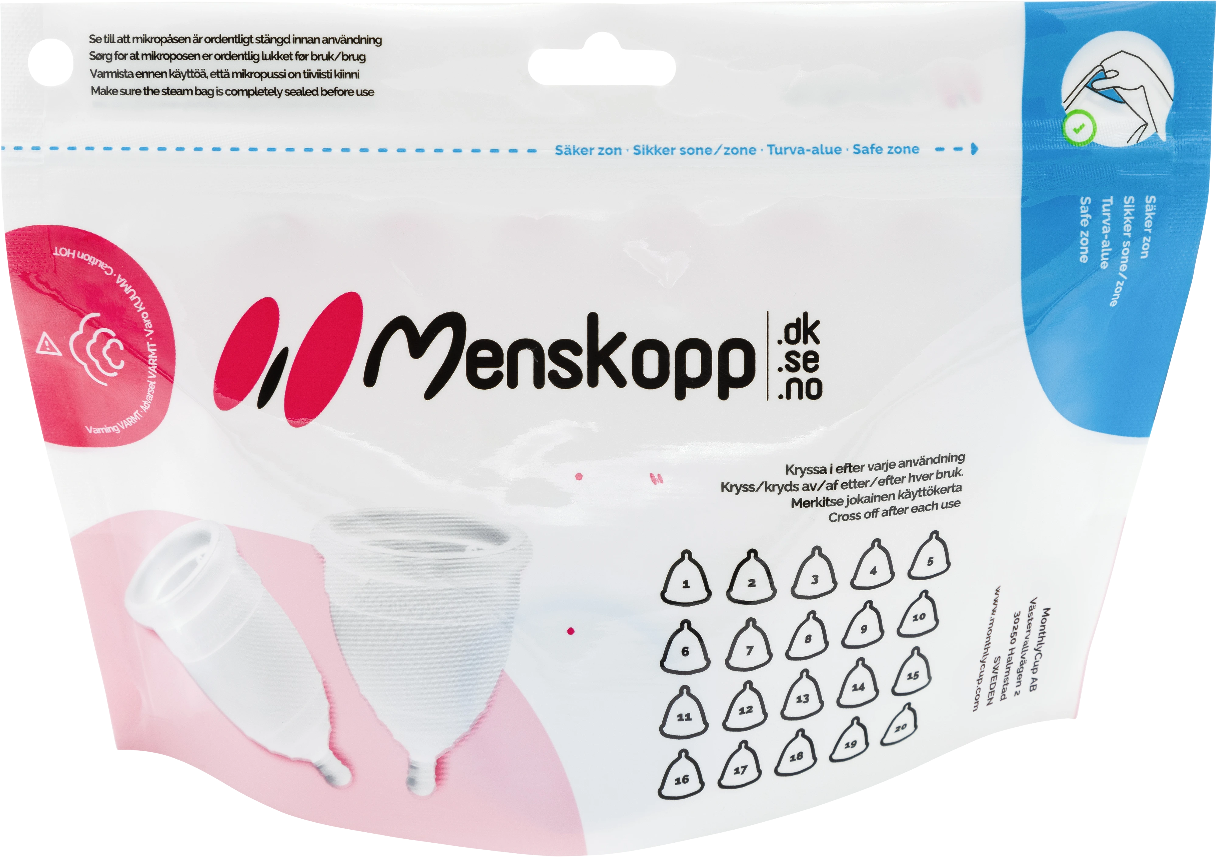 MonthlyCup Mikropåse - Menskopp