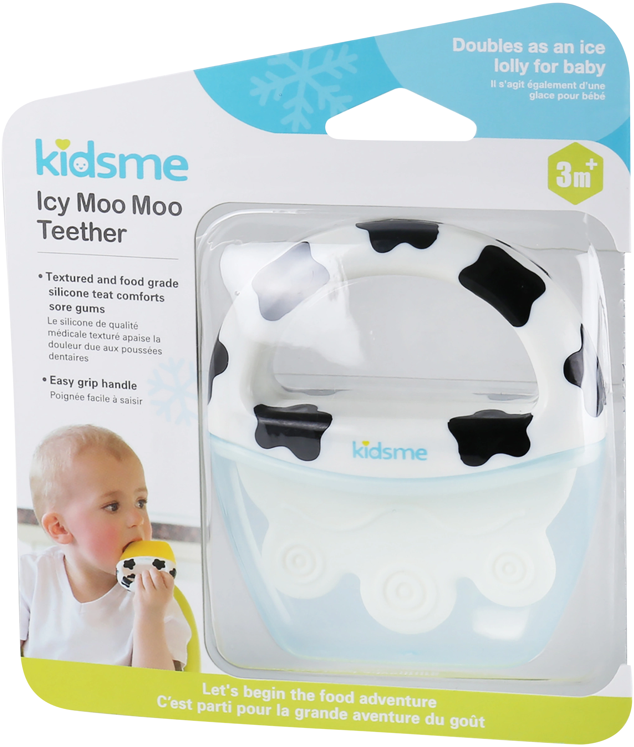 Kidsme Icy Moo Moo Teether - Bitringar & Bitleksaker