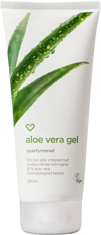 Hjärtats Aloe Vera gel Oparfymerad 200 ml - Efter bett & stick