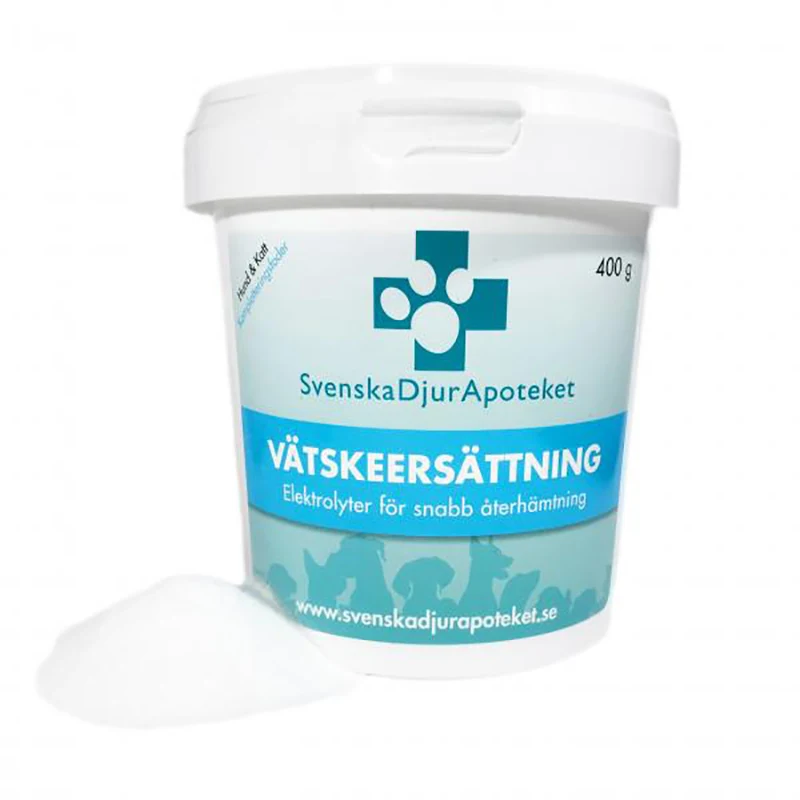 Svenska DjurApoteket Vätskeersättning / Elektrolyter 400 g - Diarré hund