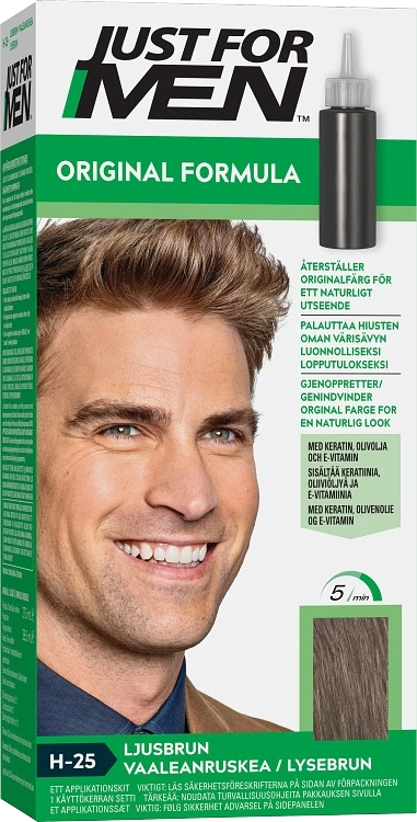 Just For Men Original Formula Hair Hårfärg Light Brown - Hårfärg för män