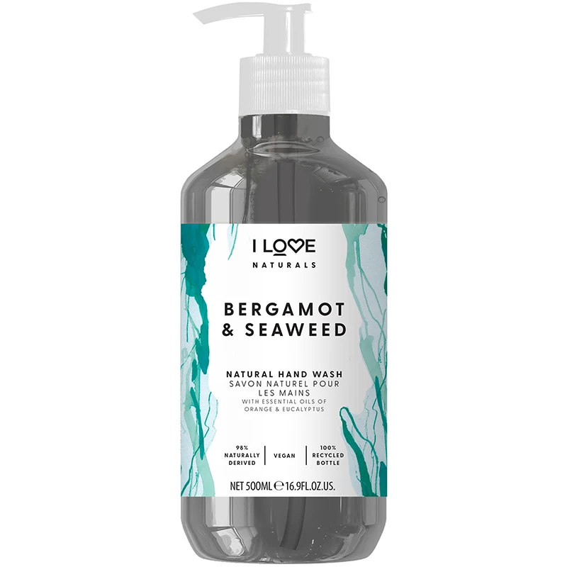 I LOVE Naturals Hand Wash Bergamot & Seaweed 500 ml - Handtvål