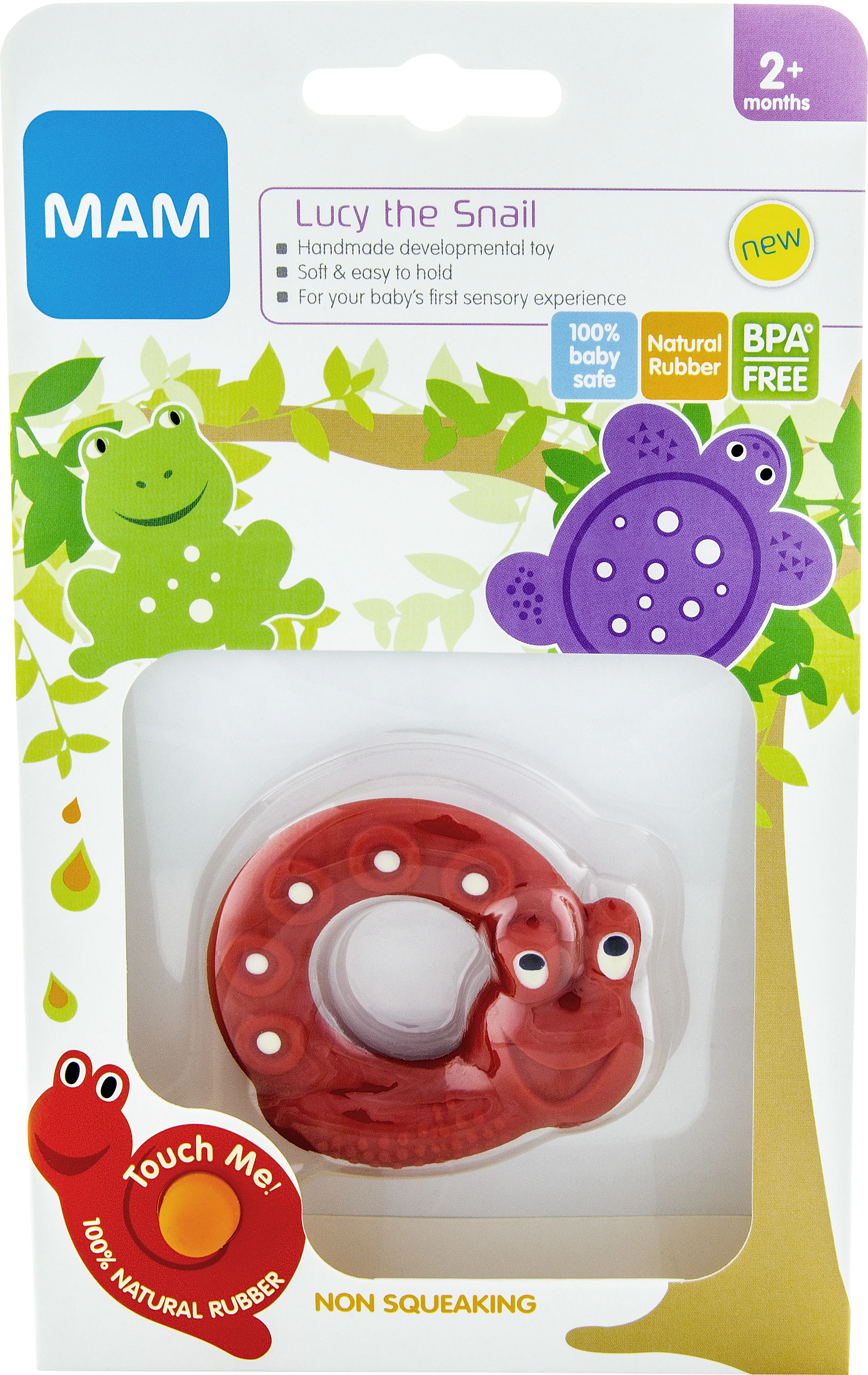 MAM Friends, Lucy the Snail bitring 2 mån+ - Bitringar & Bitleksaker