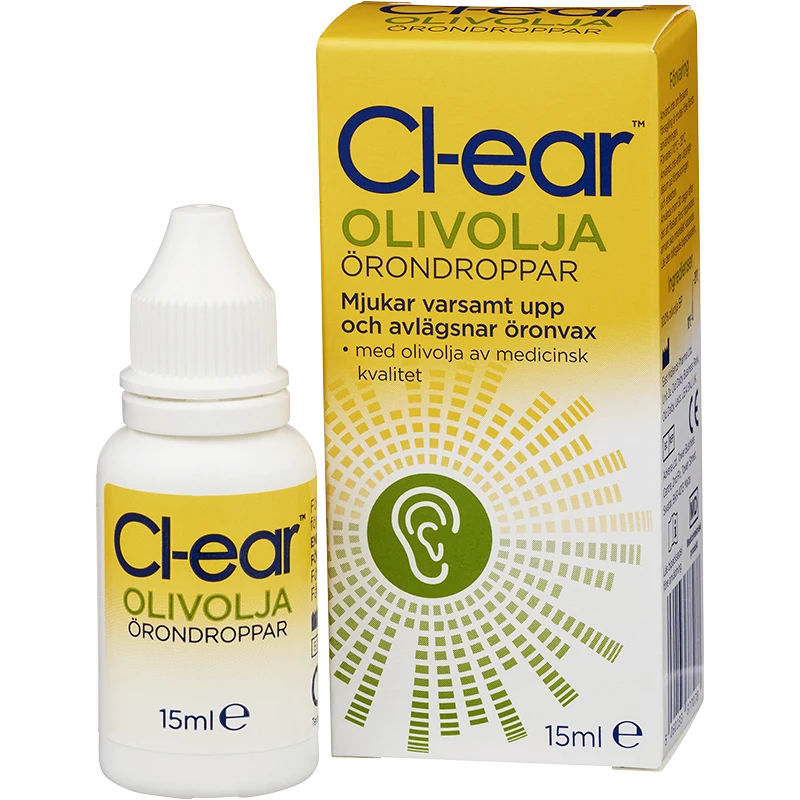 Cl-ear Örondroppar Olivolja 15 ml - Lock för örat