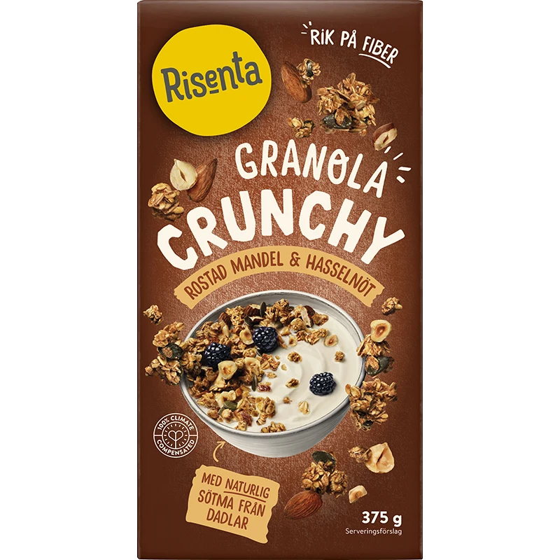 Risenta Granola Mandel Hasselnöt 375 g - Granola