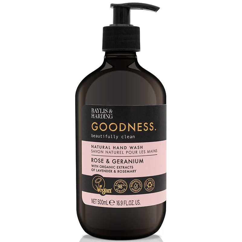 Baylis & Harding Goodness Rose & Geranium Hand Wash 500 ml - Handtvål