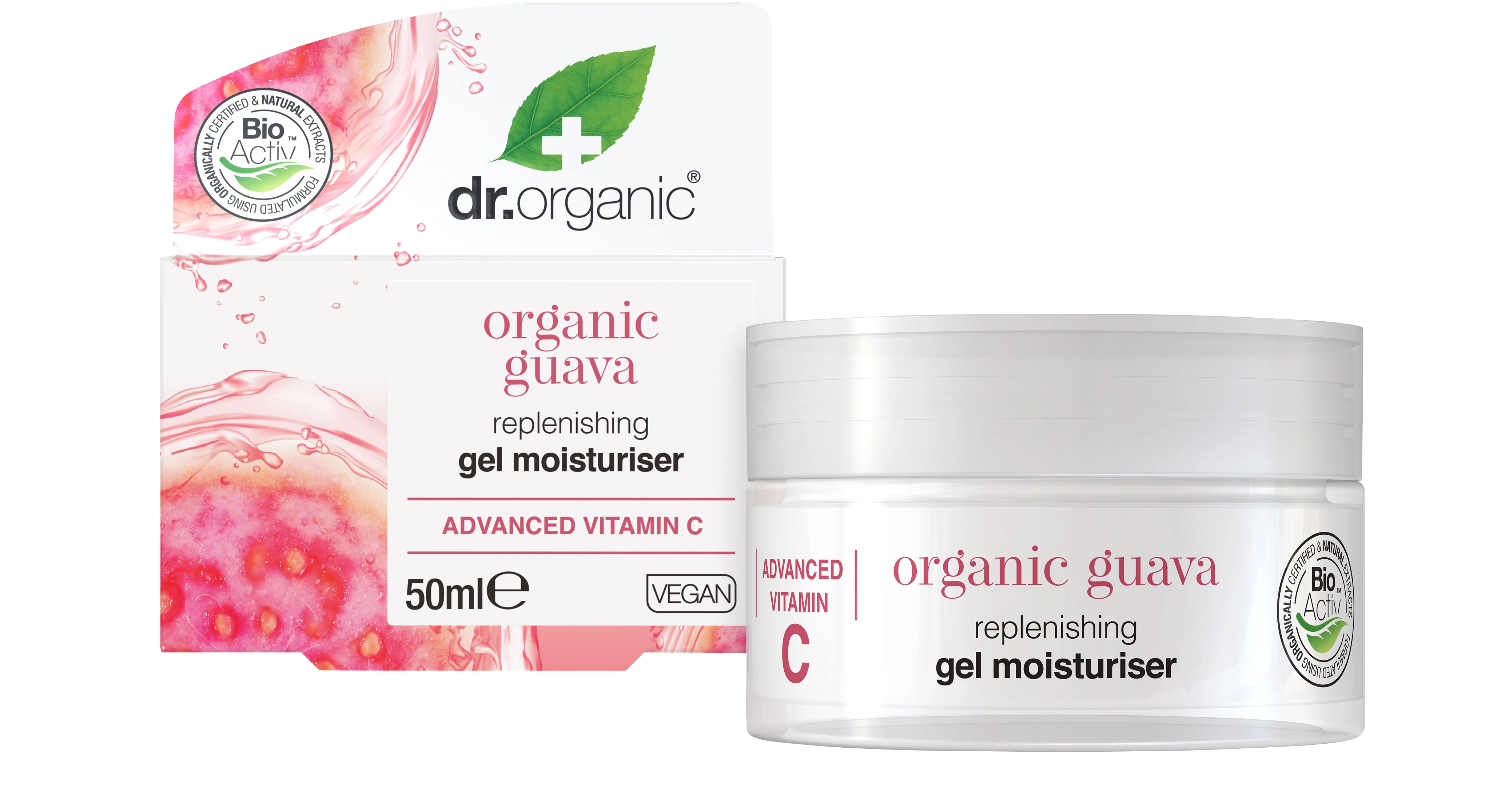 Dr. Organic Fuktgel Guava 50 ml - Ansiktskräm - dagkräm