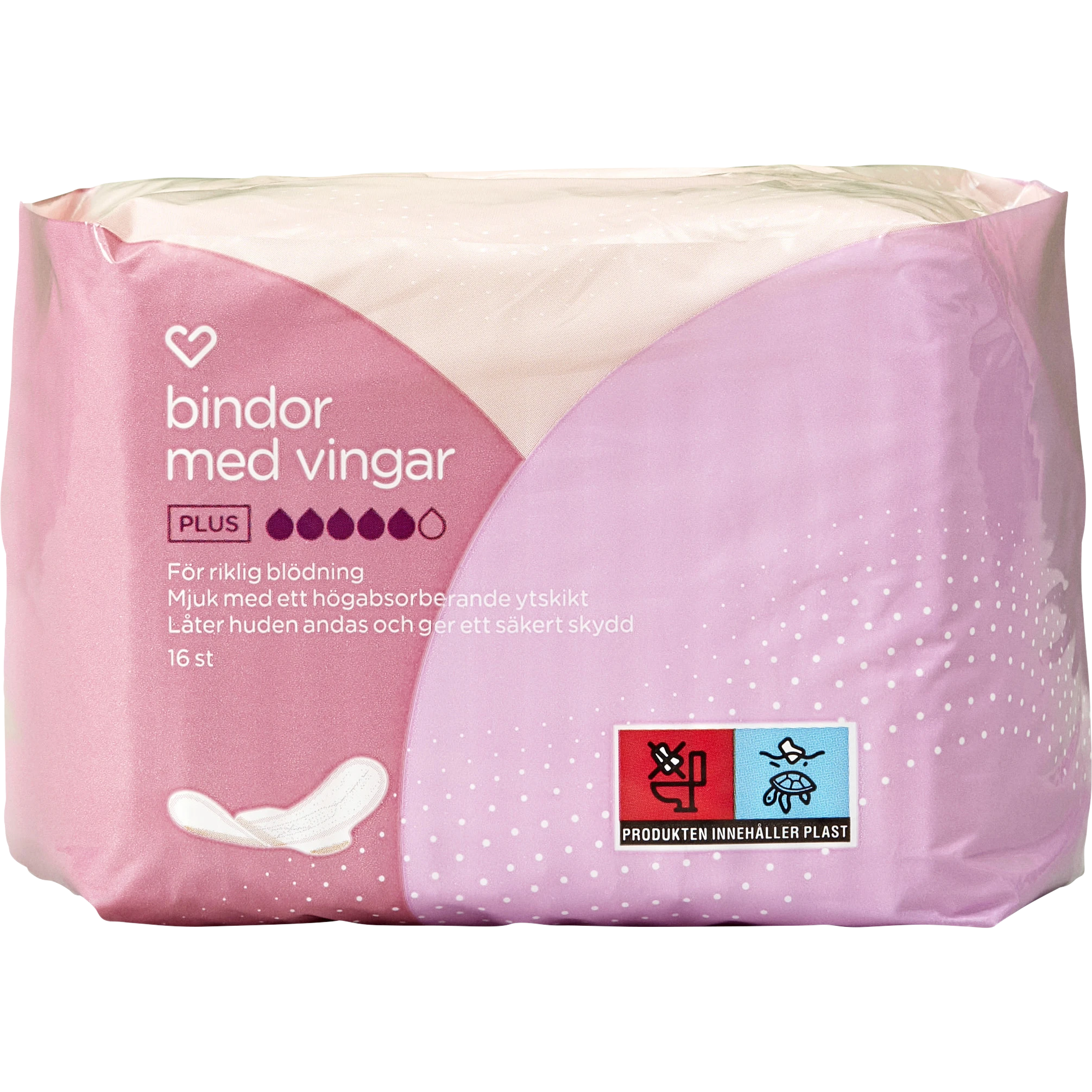 Hjärtats Bindor med vingar Plus 16 st - Bindor