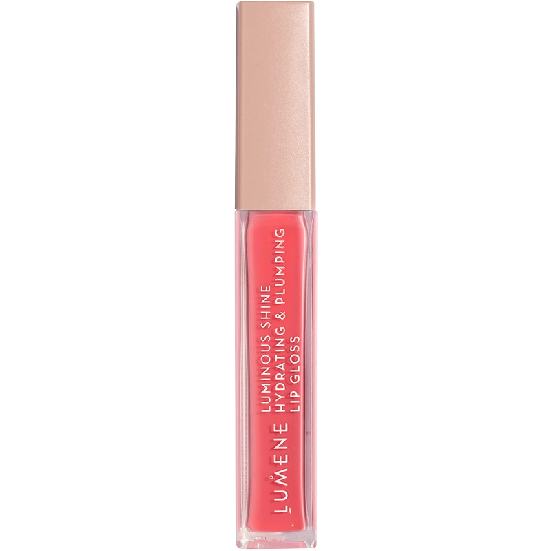 Lumene Luminous Shine Hydrating & Plumping Lip Gloss 5 ml 4 Peach Pink - Läppglans