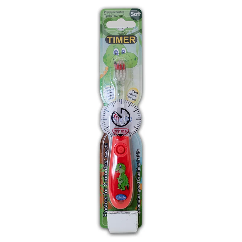 B-Brite Blinkande Tandborste Alpha Dino - Tandborstar för barn & bebis