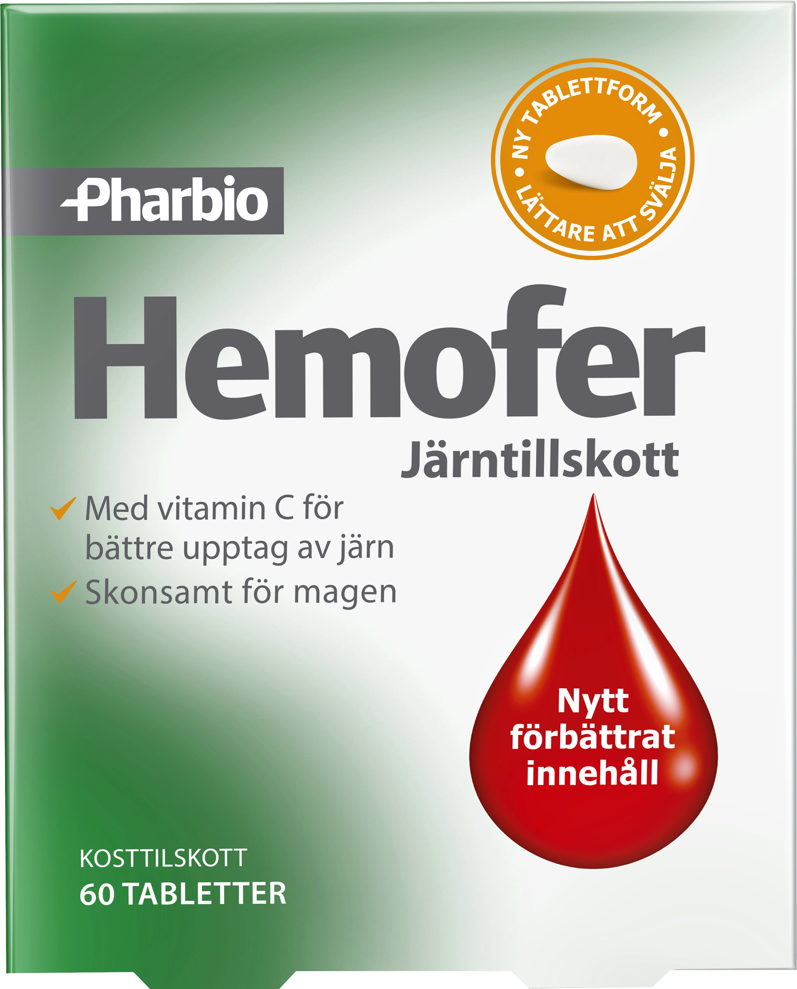 Pharbio Hemofer Järn 60 st - Järn