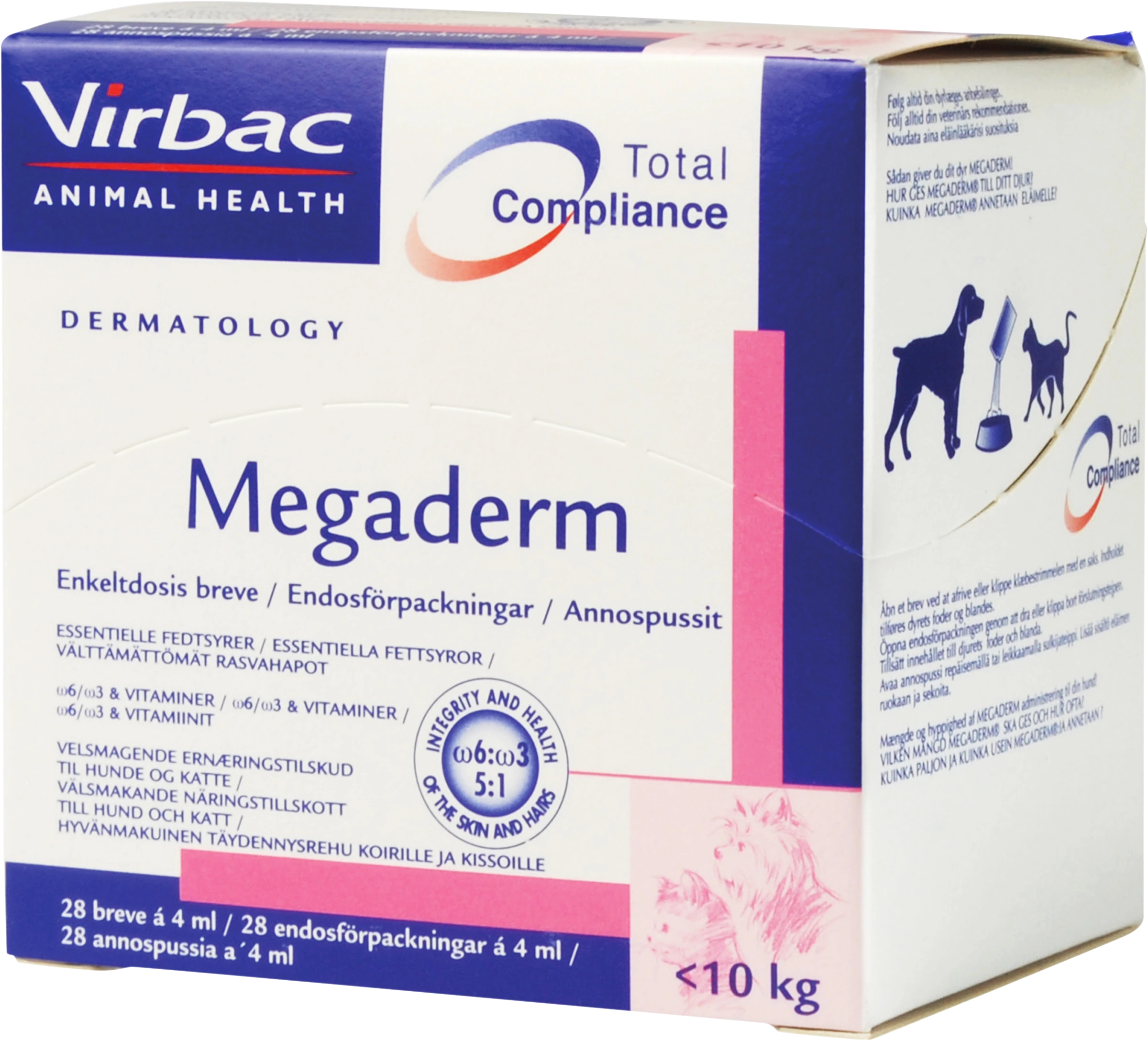 Virbac Megaderm 28x4 ml - Hundfoder & fodertillskott
