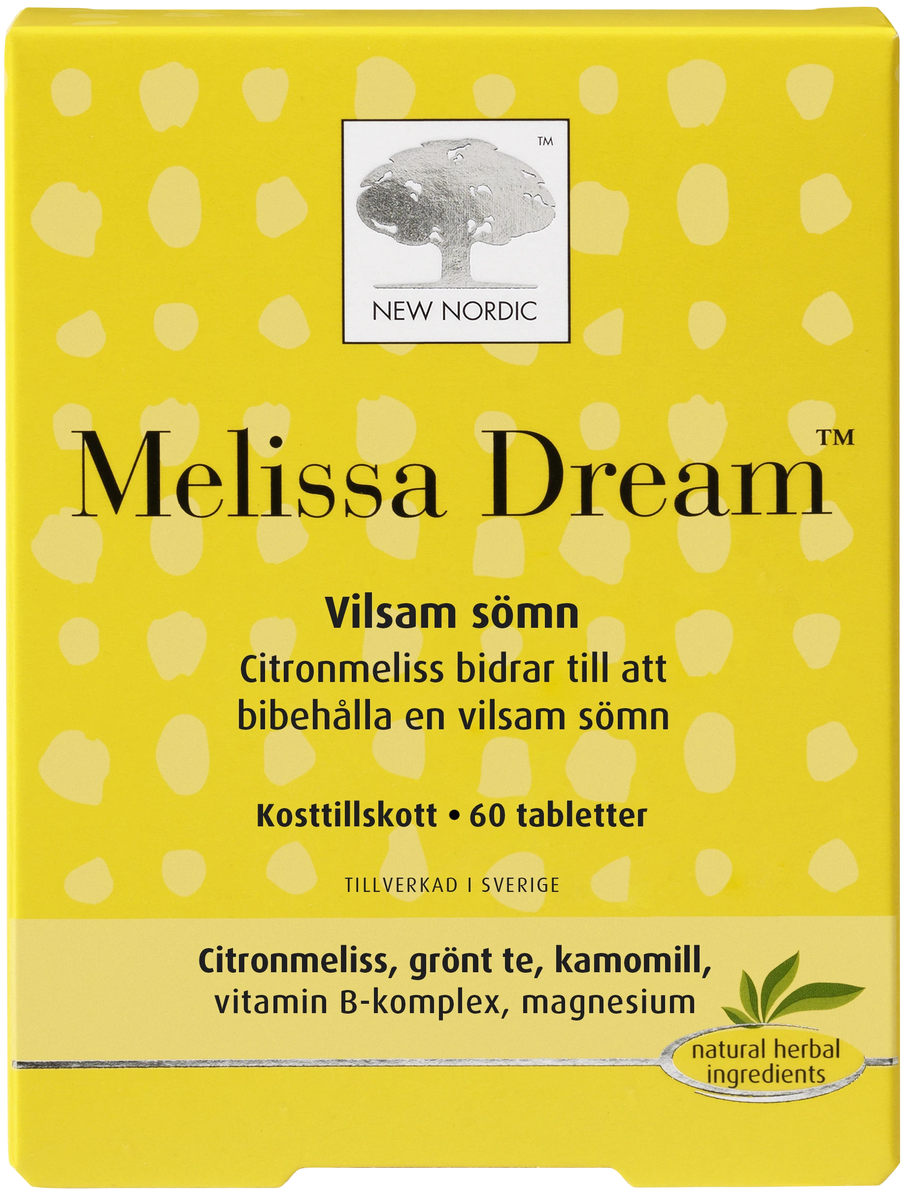 New Nordic Melissa Dream 60 st - B-vitamin