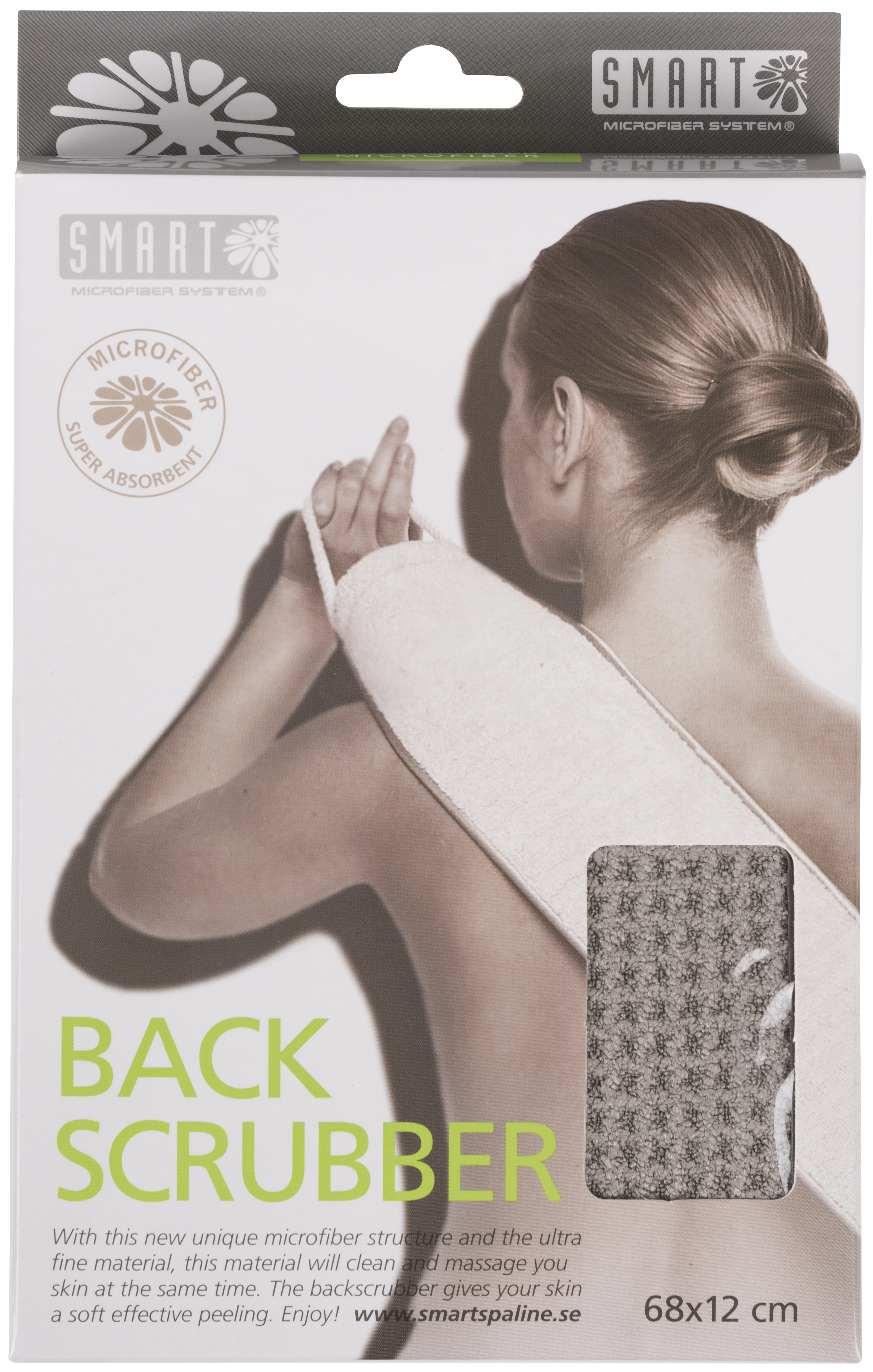 Smart Backscrubber Grey - Badborstar & badsvampar