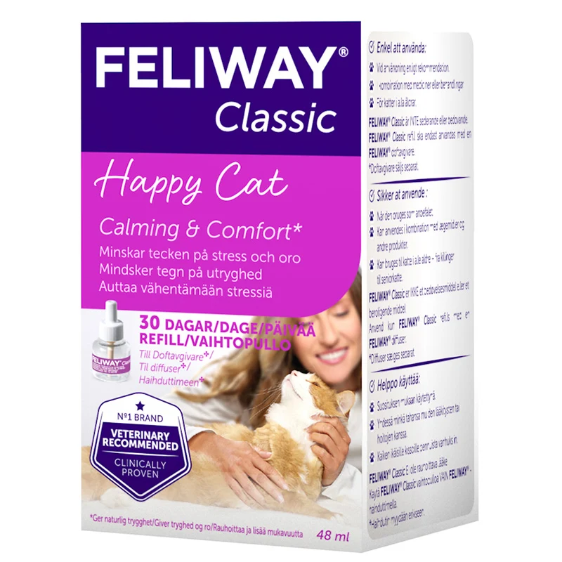 Feliway Classic Refill lösning för katt - Rädsla & oro hos katt