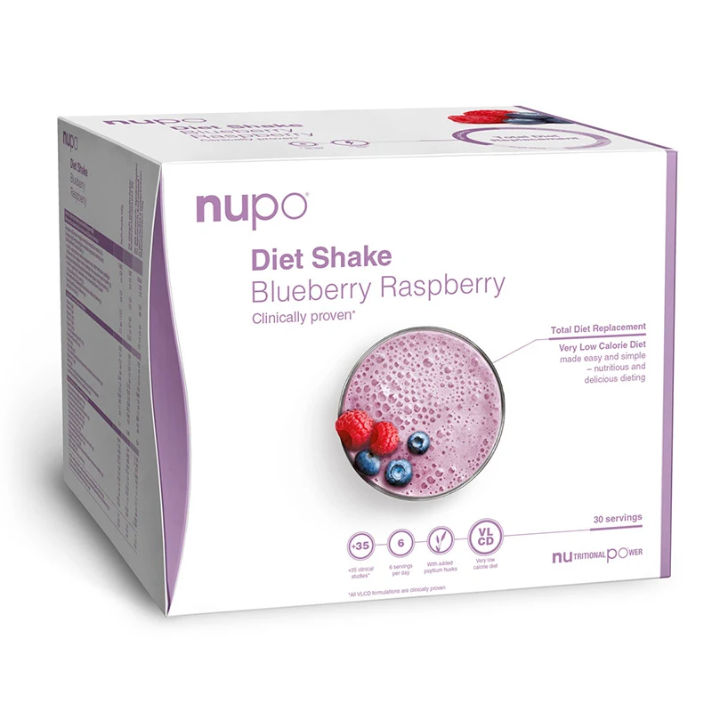 Nupo Diet Shake Value Pack Blueberry Raspberry 30 port. - Diet shakes