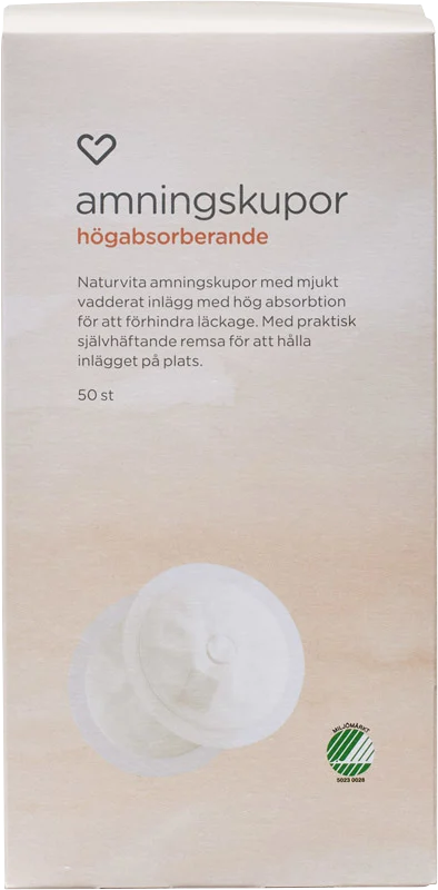 Hjärtats Amningskupor 50 st - Amningsinlägg & amningskupor