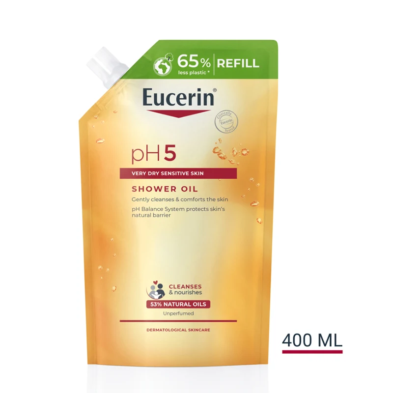 Eucerin pH5 Shower Oil oparfymerad refill 400 ml - Duscholja
