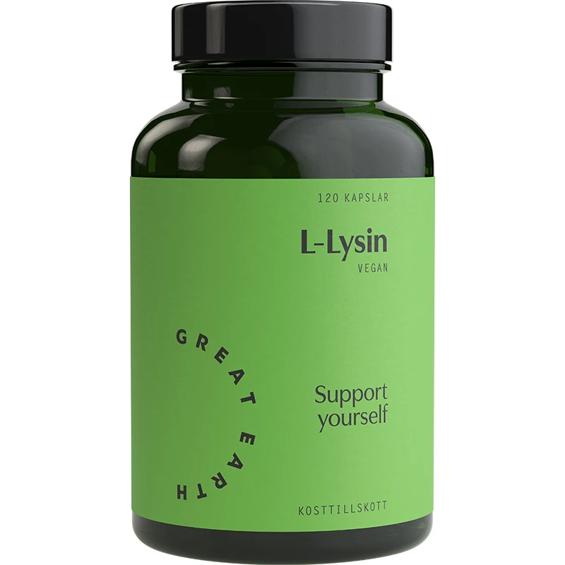 Great Earth L-Lysine 120 kapslar - Aminosyror