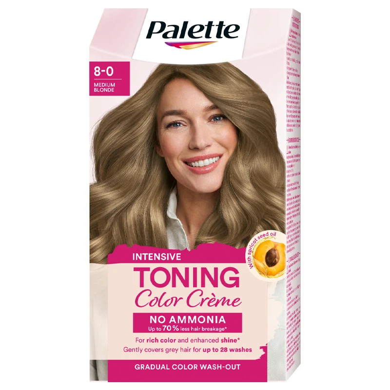 Schwarzkopf Palette Intensive Toning Color Creme 8-0 Medium Blonde - Hårfärg