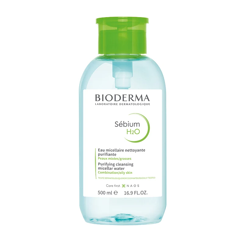 Bioderma Sebium H2O Pump 500 ml - Ansiktsrengöring