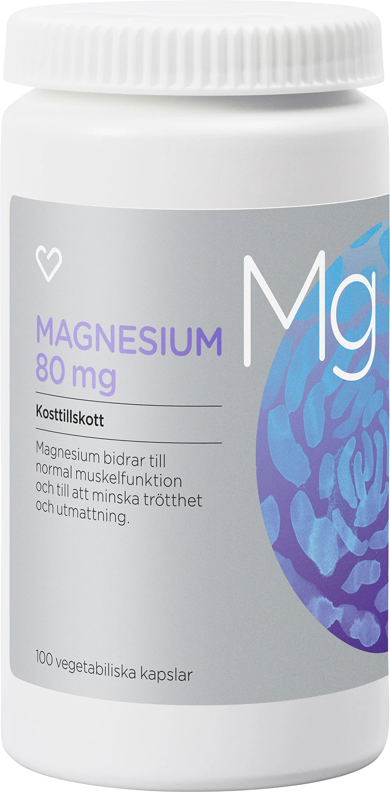 Hjärtats Magnesium 80 mg Kapsel 100 st - Magnesium